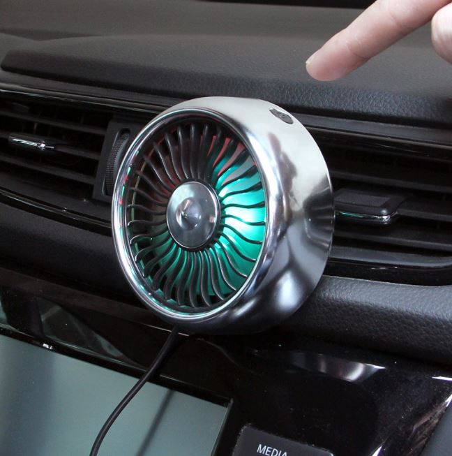 Mini Ventilador De Coche Auto Tablero Usb Aire Acondicionado