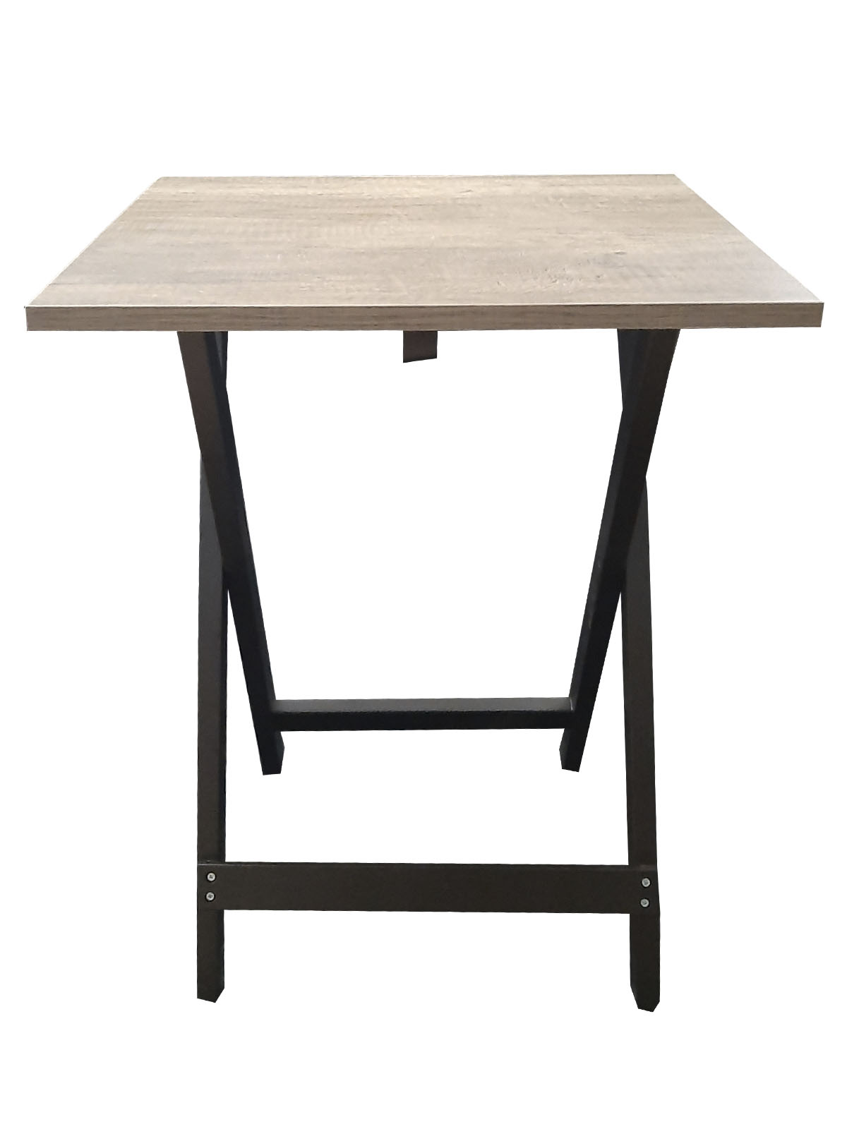 Mesa Plegable, cubierta de  Melamina Utility Hogare, Mesa Auxiliar chocolate Rustik 