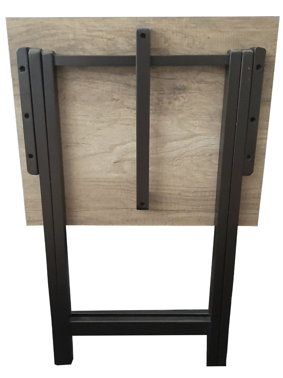 Mesa Plegable, cubierta de  Melamina Utility Hogare, Mesa Auxiliar chocolate Rustik 