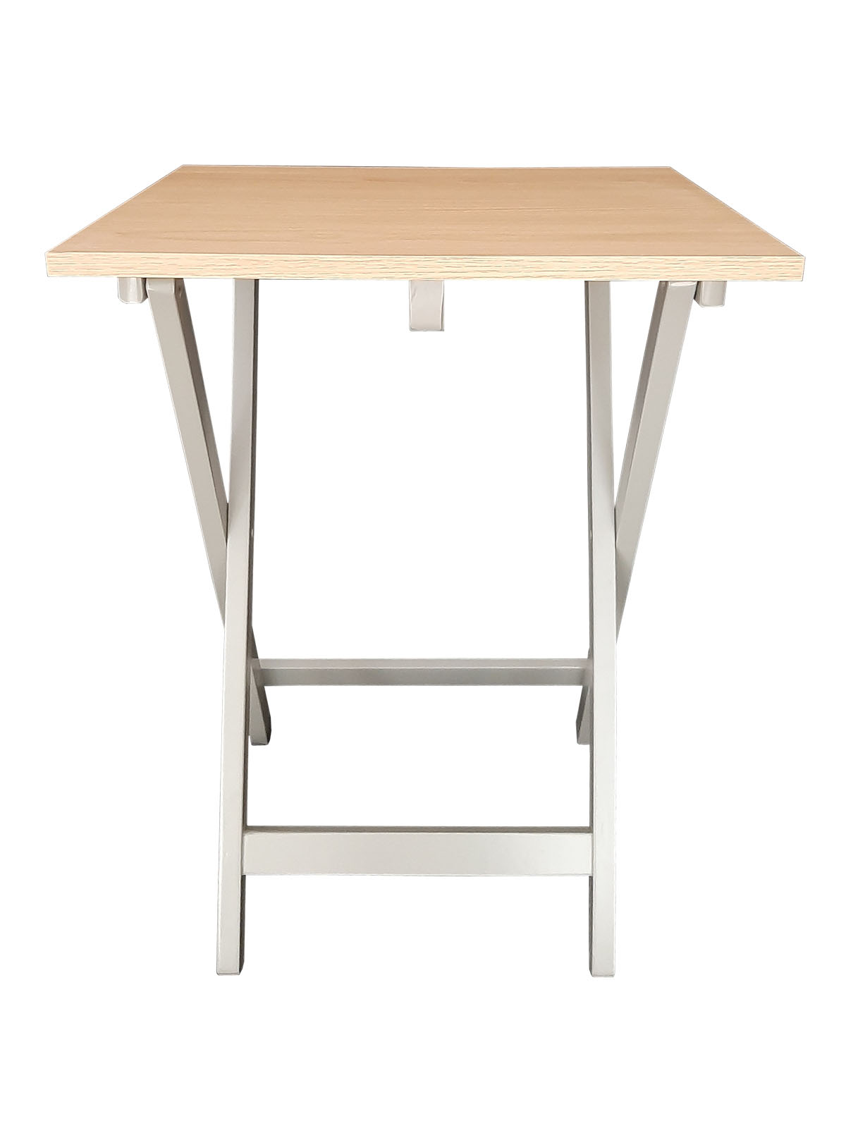 Mesa Plegable, cubierta de  Melamina Utility Hogare, Mesa Moderna Gris Roble 