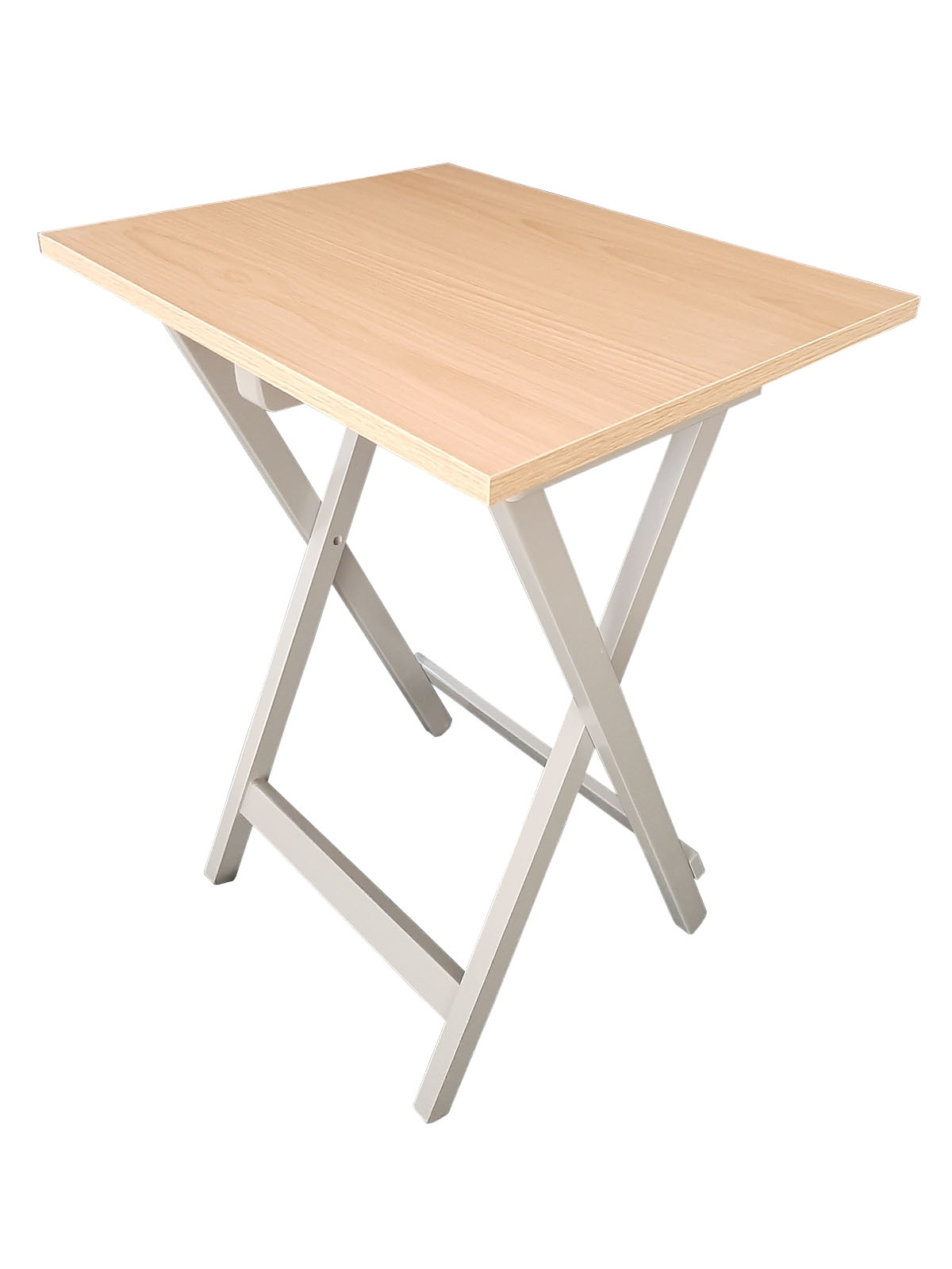 Mesa Plegable, cubierta de  Melamina Utility Hogare, Mesa Moderna Gris Roble 