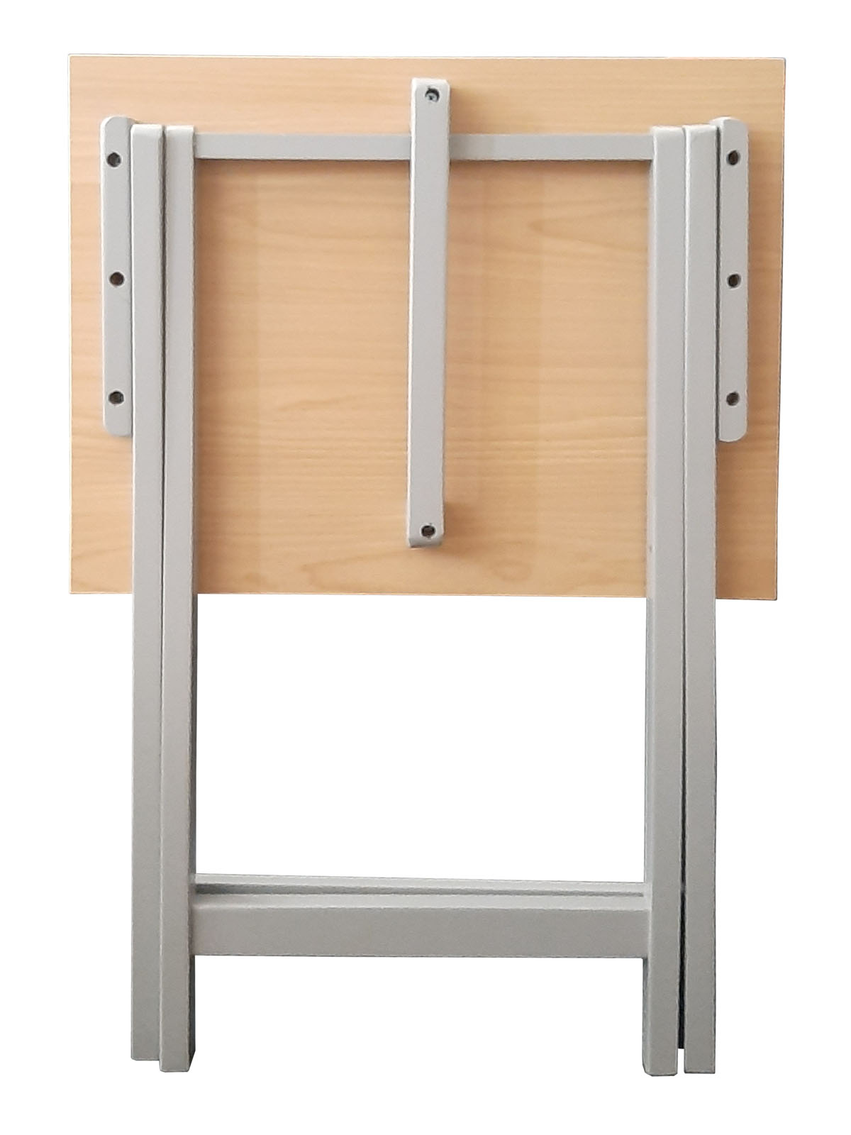 Mesa Plegable, cubierta de  Melamina Utility Hogare, Mesa Moderna Gris Roble 