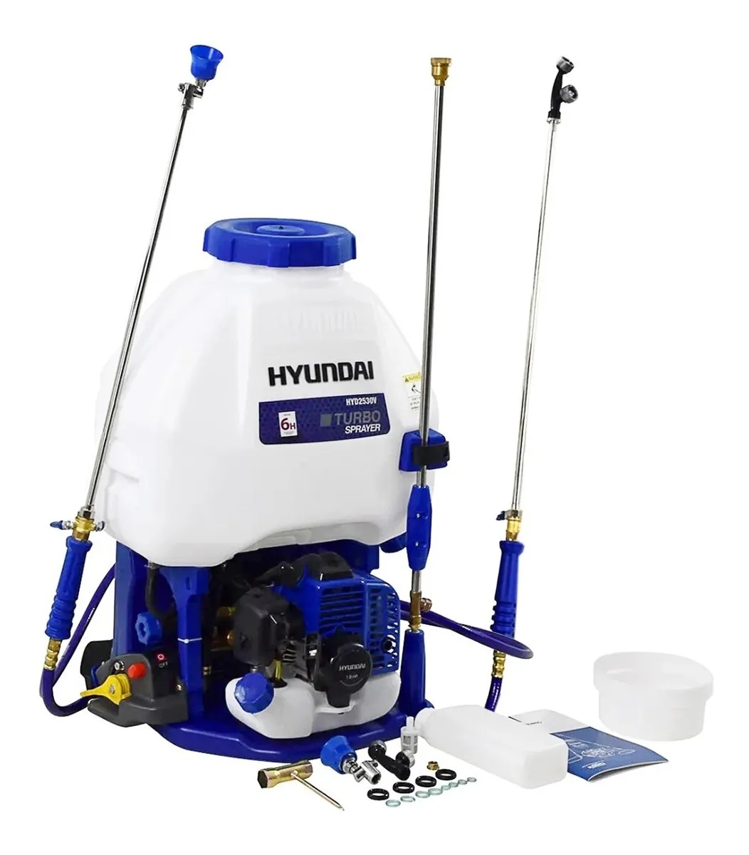 Fumigador A Gasolina Hyundai Capacidad 25lts Motor 2 Tiempos HYD25V