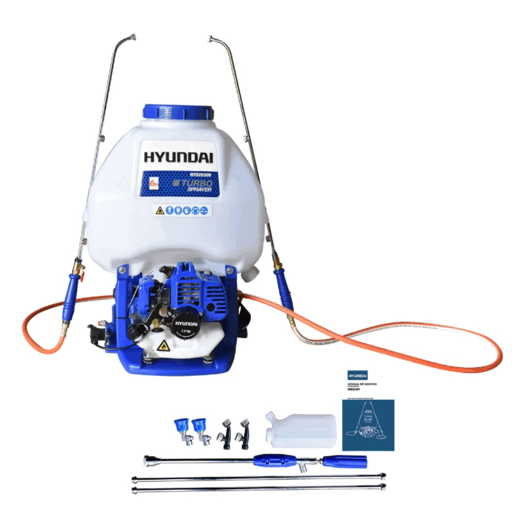 Fumigador A Gasolina Hyundai Capacidad 25lts Motor 2 Tiempos HYD25V
