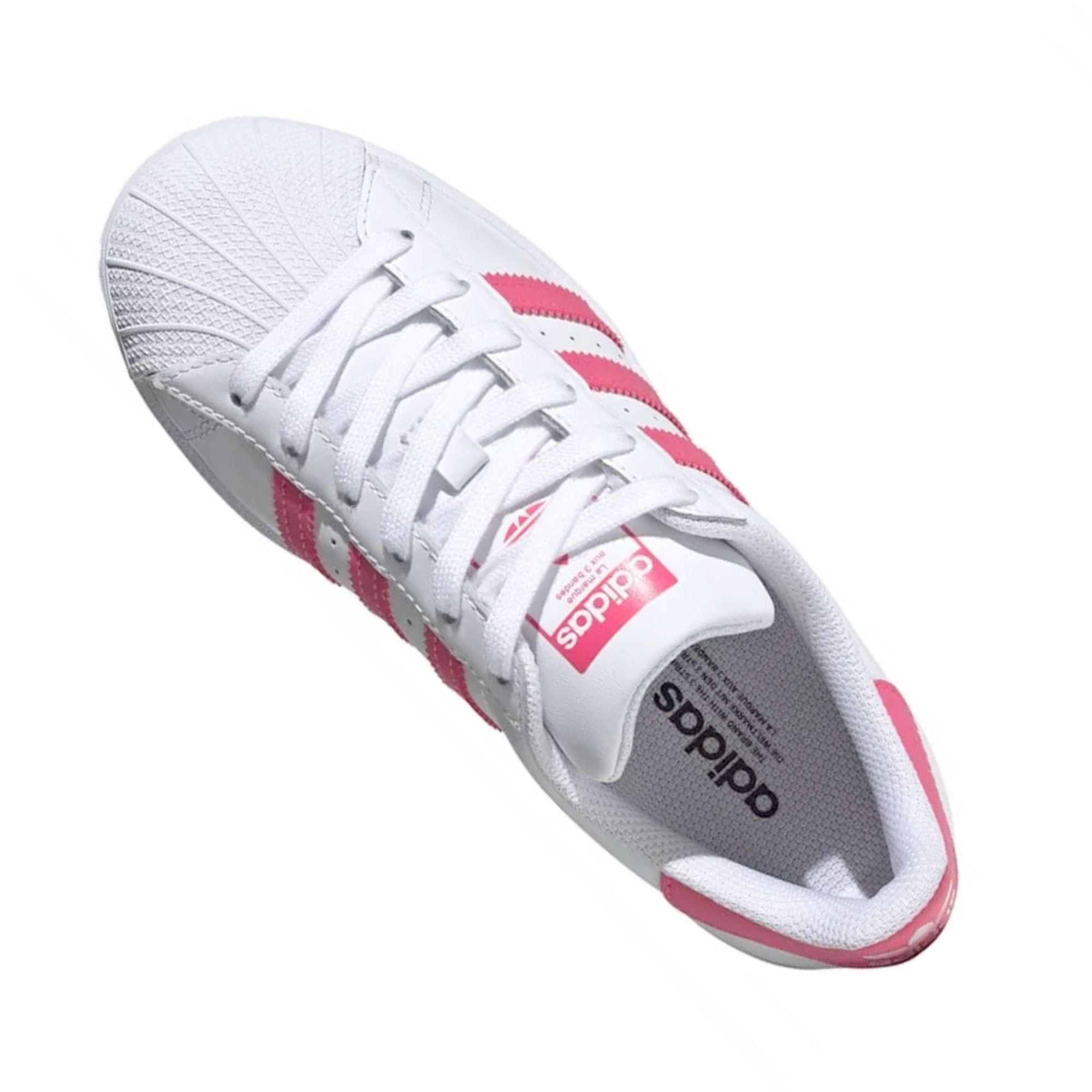 Tenis Adidas SuperStar Classic Blanco Rosa Originales FW0773