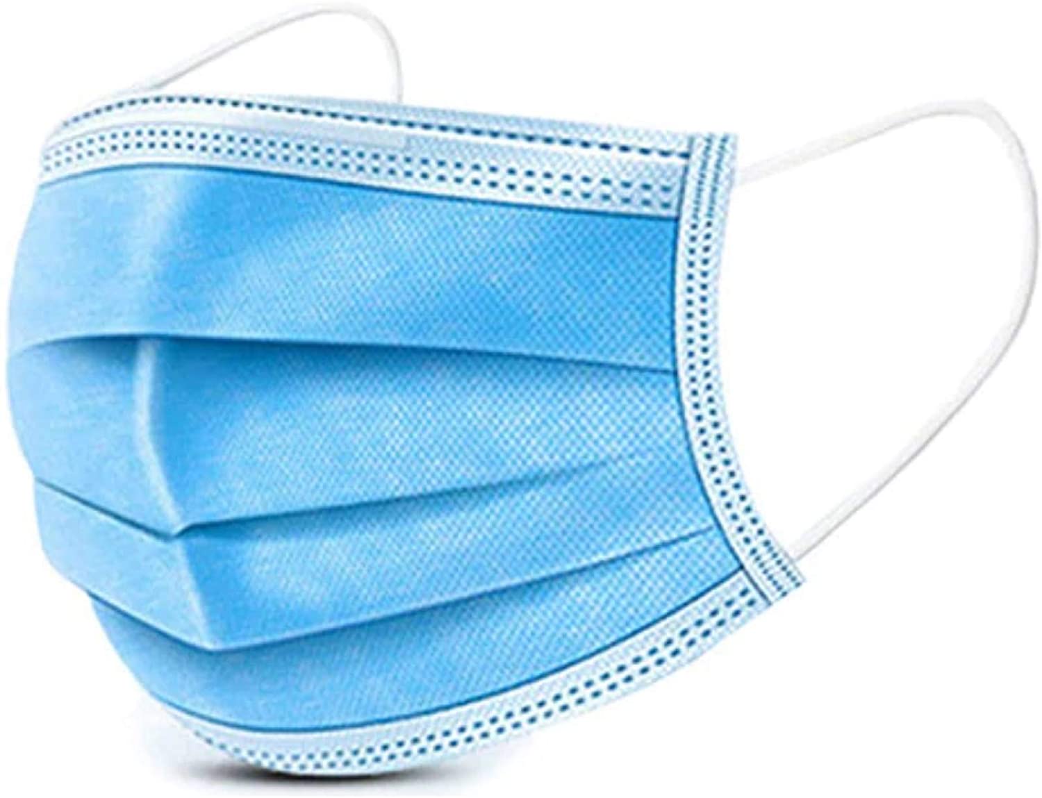 50 Cubrebocas Triple Capa Brandtrendy Plisado con Ajuste Nasal Ajuste cómodo.