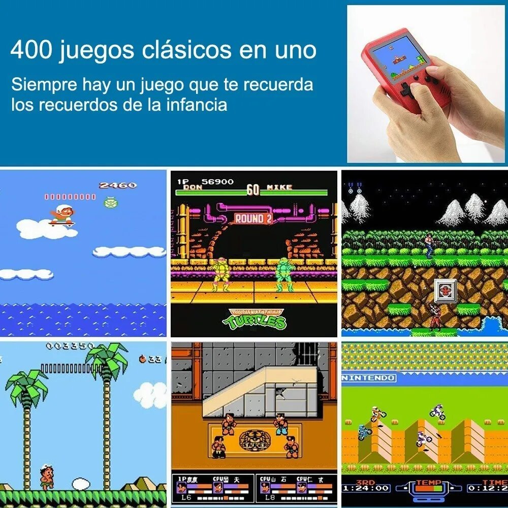 Consola De Videojuegos Retro Genérica Sup Plus 400 Juegos En 1