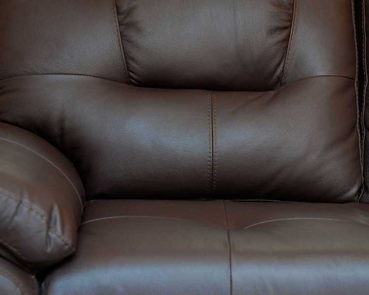 Sala de Piel Genuina Sofa Y Love Seat Toscana Color Chocolate - ConfortoPiel