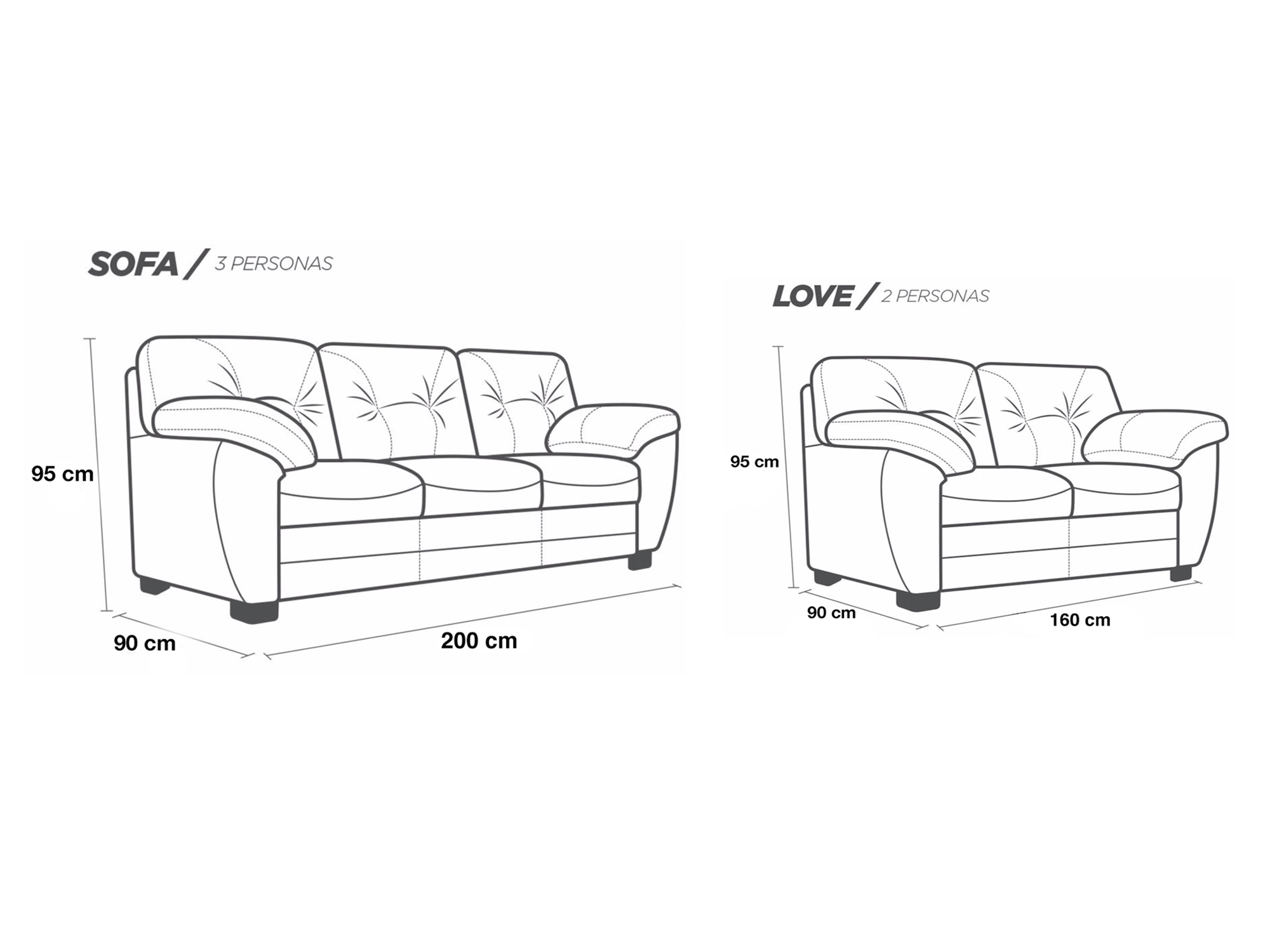 Sala de Piel Genuina Sofa Y Love Seat Toscana Color Chocolate - ConfortoPiel