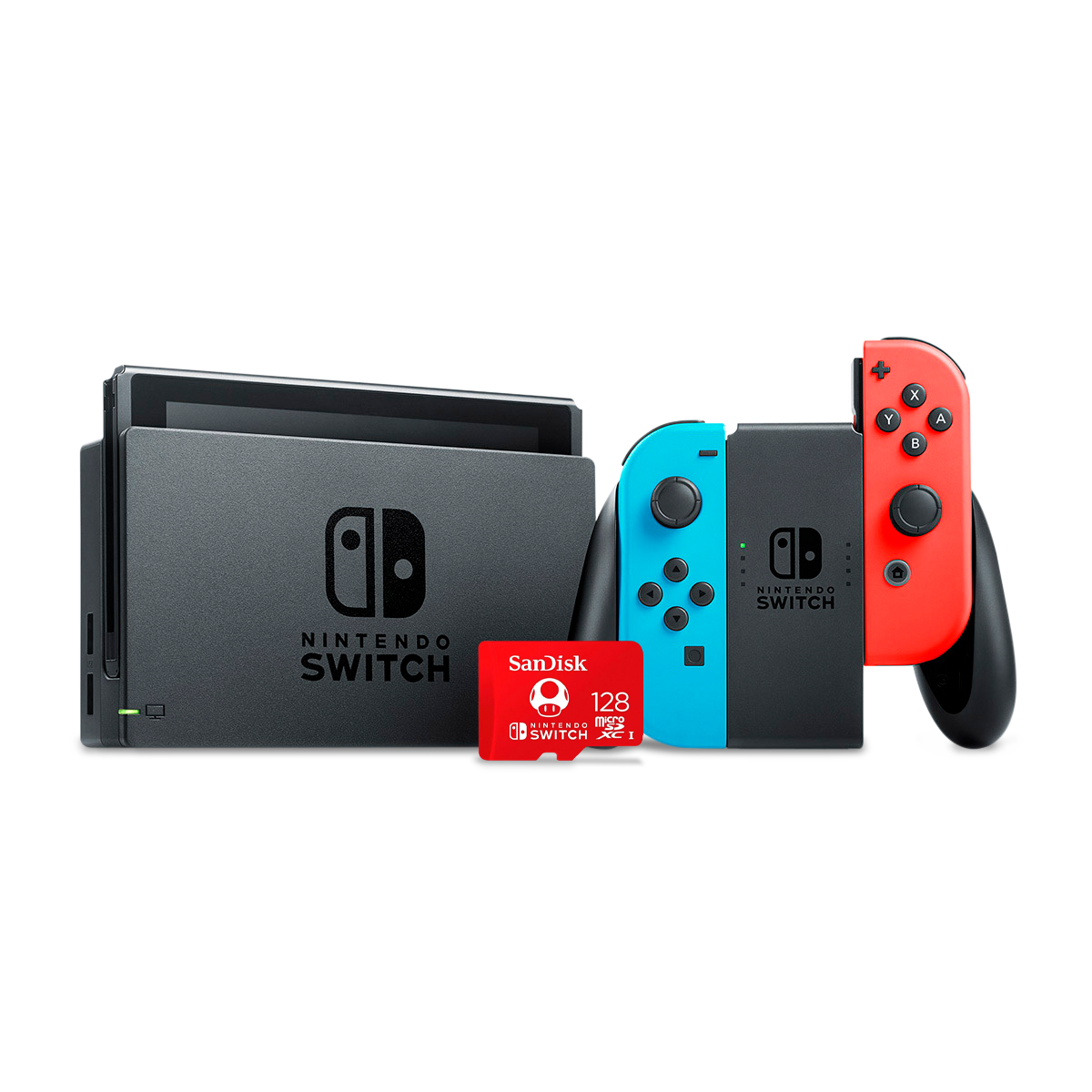 Nintendo Consola Switch Neon 32GB Version 1.1 + Micro SD nintendo