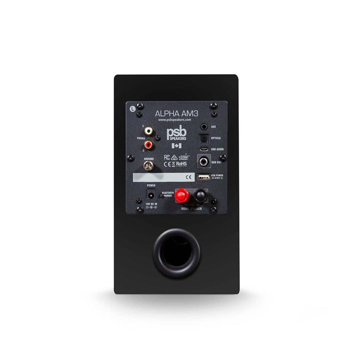 Par de Bocinas Activas PSB ALPHA AM3 Negro 2 vías Bluetooth