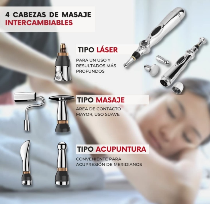 Pluma de Masaje Acupuntura Electrónica