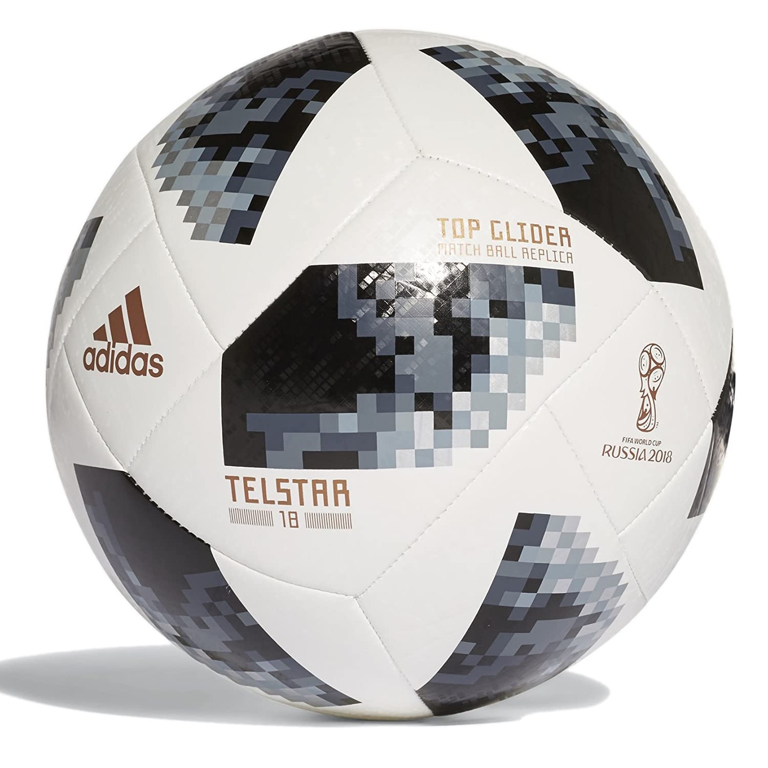 Balón Adidas Telstar Top Glider CE8096 FIFA Copa Mundial Rusia 2018 B/N