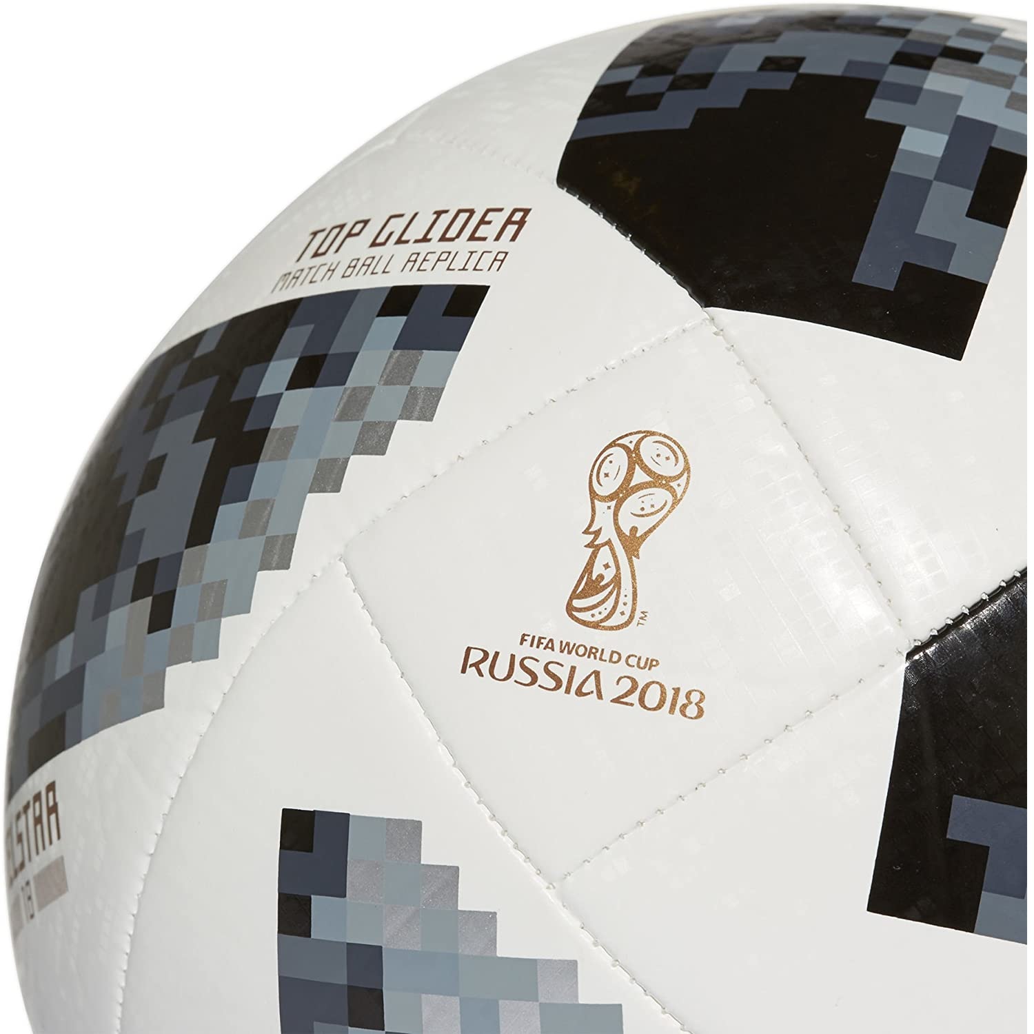 Balón Adidas Telstar Top Glider CE8096 FIFA Copa Mundial Rusia 2018 B/N