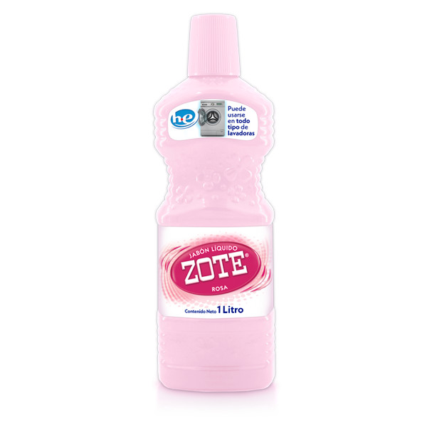 JABON ZOTE ROSA LIQUIDO DE 1L CAJA CON 12 PZ