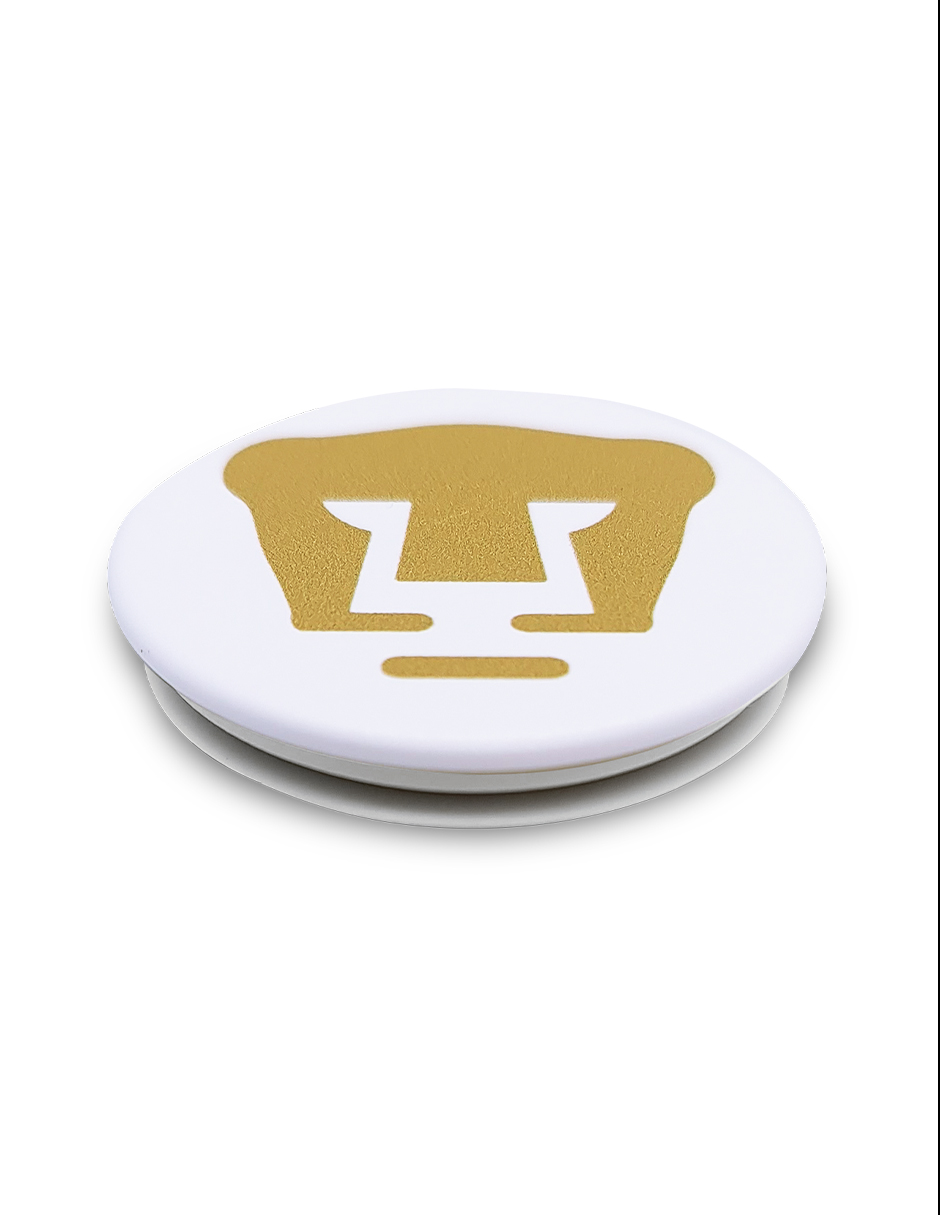 Soporte PopSocket Liga MX Pumas Base Blanca Escudo Blanco