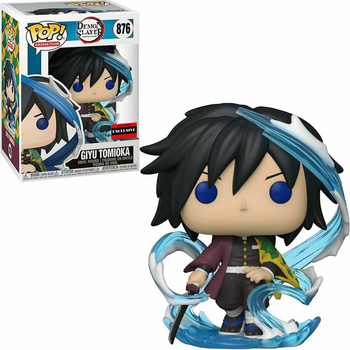 Funko Pop Giyu Tomioka #876 Demon Slayer AAA Anime Exclusive 