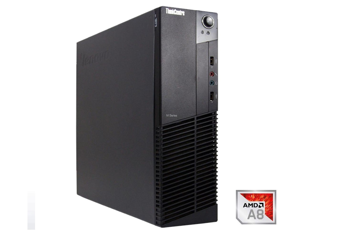  PC Lenovo ThinkCentre M79 3.5 GHz AMD A8 Negro SFF 16 GB Ram 240 GB SSD Con Windows 11 Con Monitor de 22pulgadas Equipo Clase A, Reacondicionado