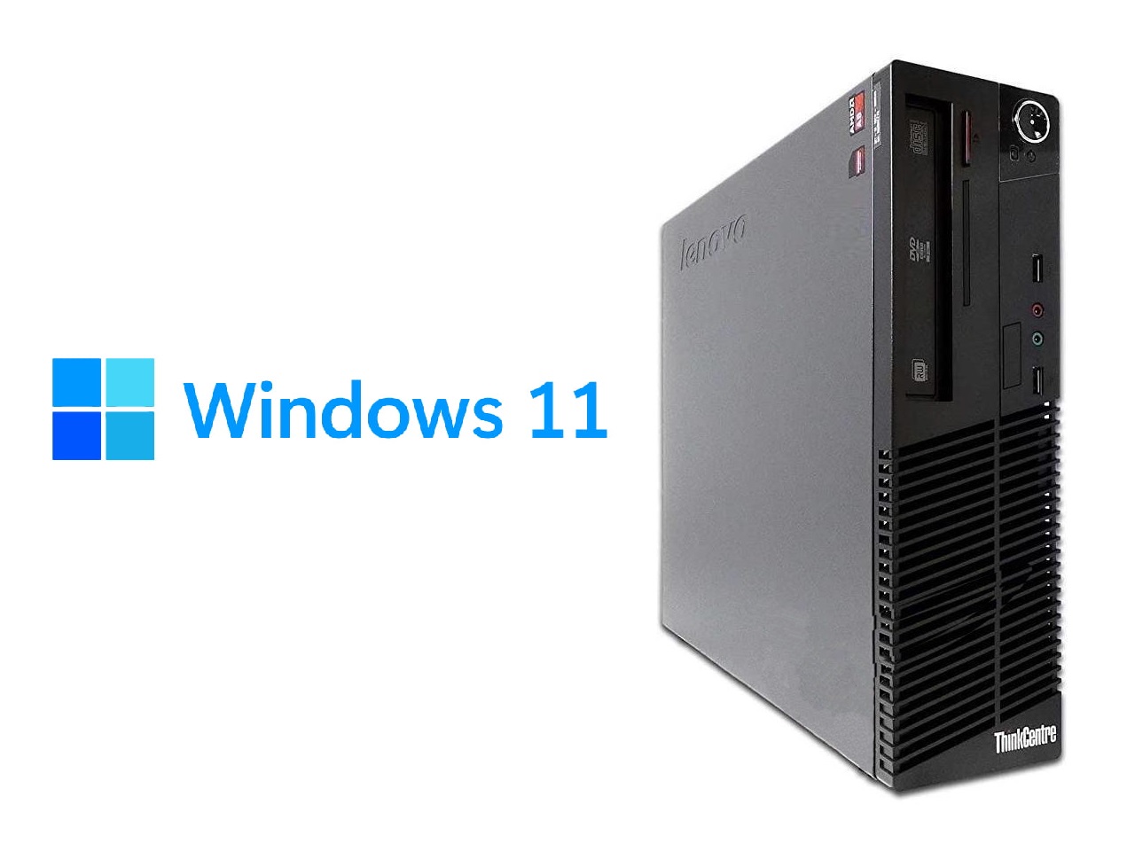 CPU Lenovo ThinkCentre M79 3.5 GHz AMD A8 Negro SFF 16 GB Ram 240 GB SSD Con Windows 11 Equipo Clase A, Reacondicionado
