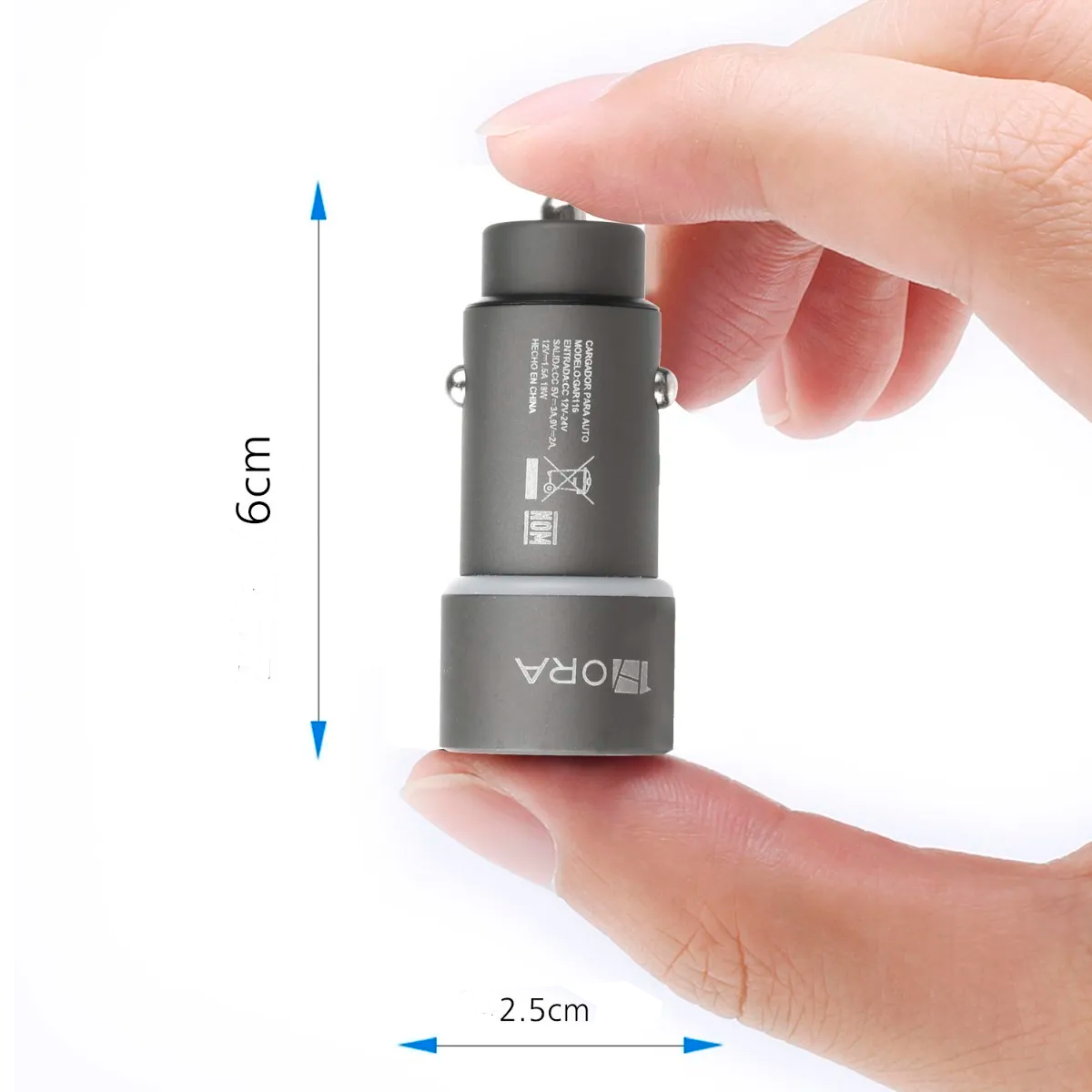 Turbo Cargador Para Auto Qc 3.0 Plug In 1hora Combo Cargador Para Automovil