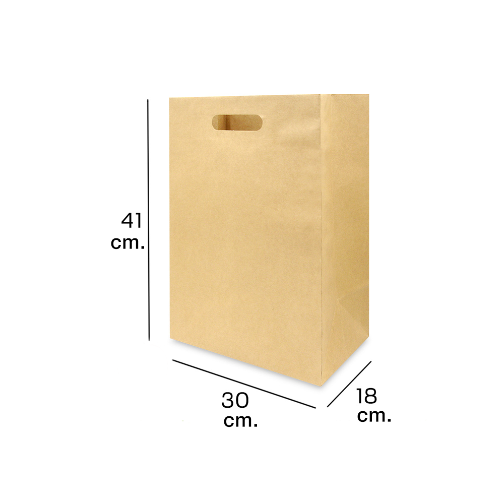 Bolsas Papel Kraft 40+12x31cm I bolsas de papel al mejor precio