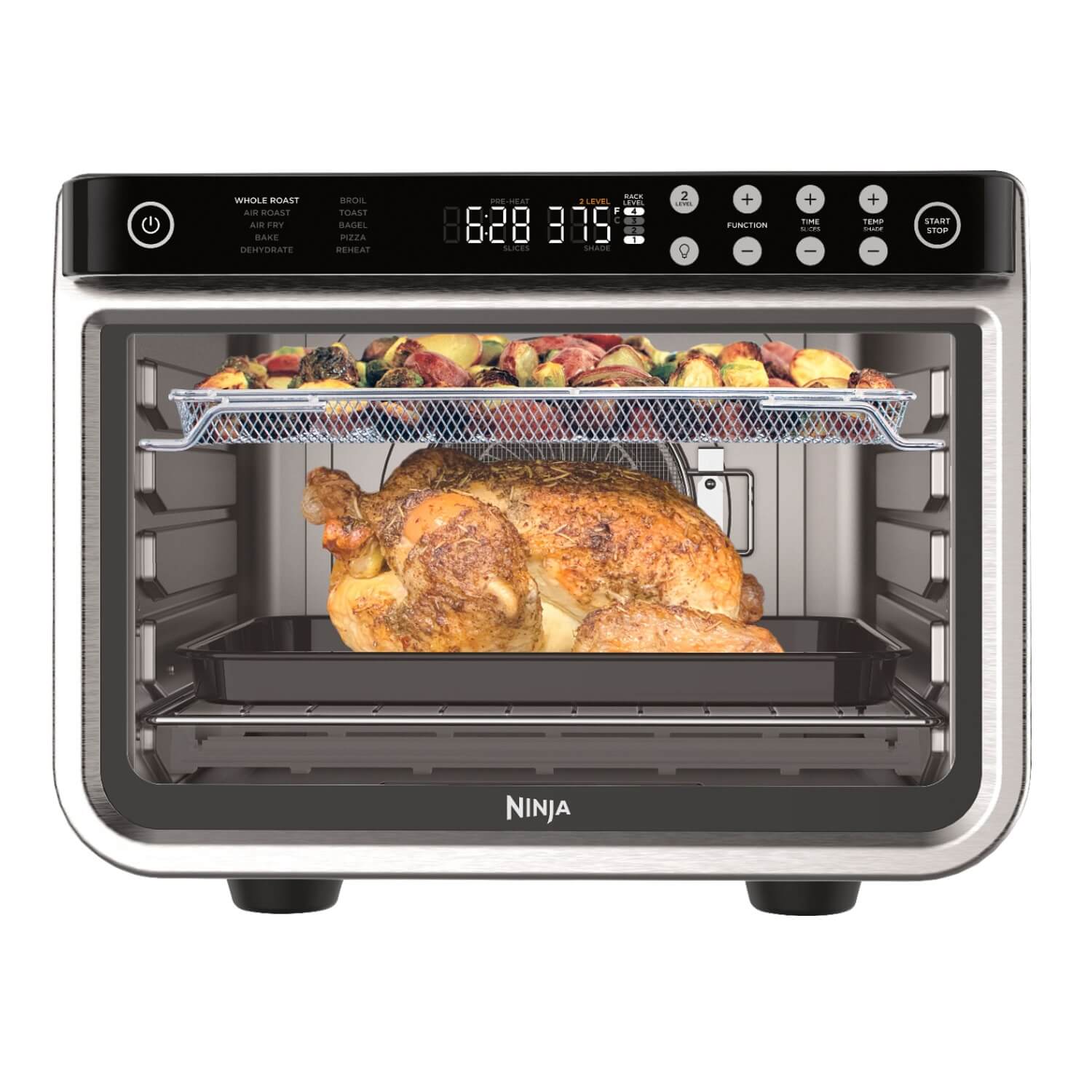 Horno eléctrico XL Pro Ninja DT201 con 10 funciones en 1