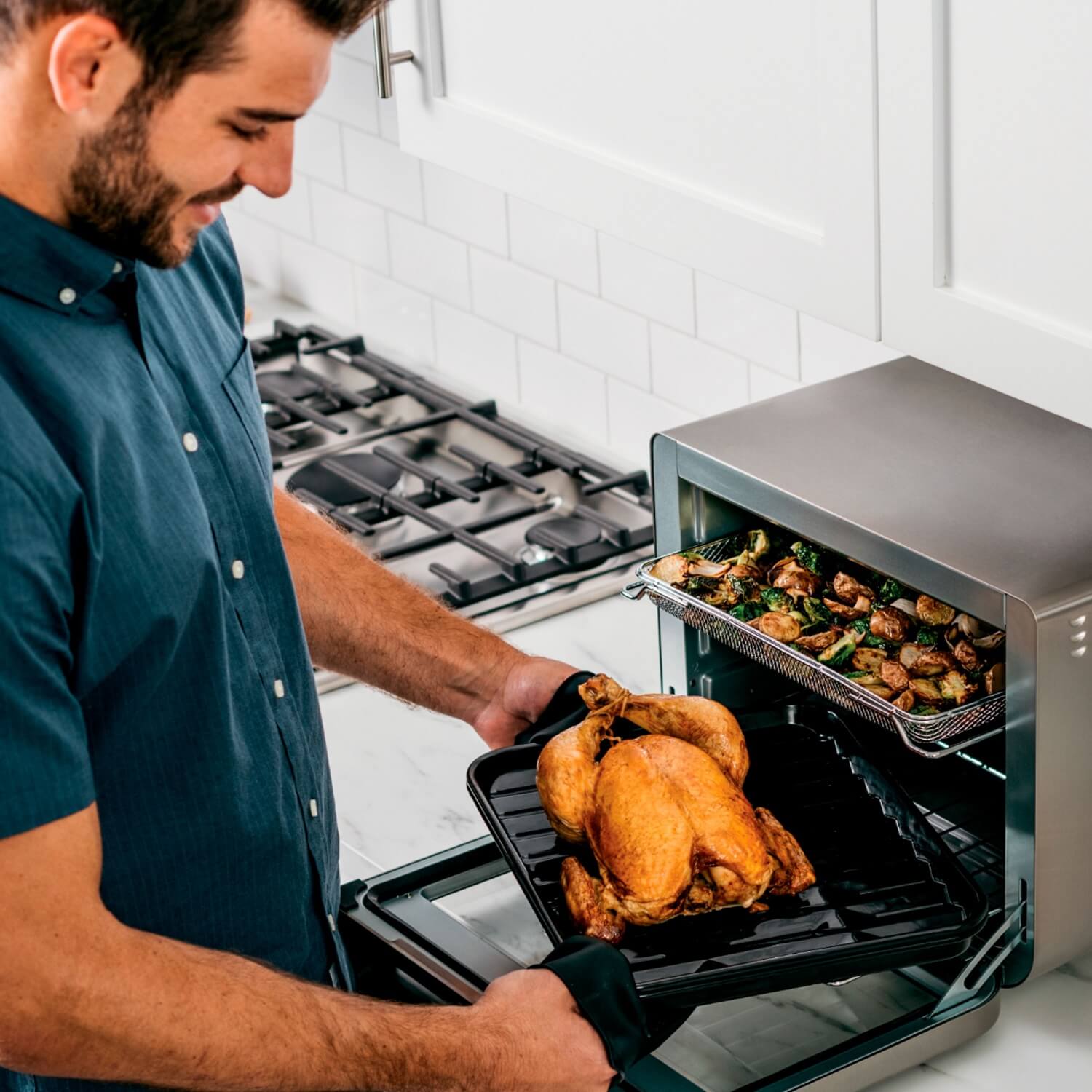 Horno eléctrico XL Pro Ninja DT201 con 10 funciones en 1