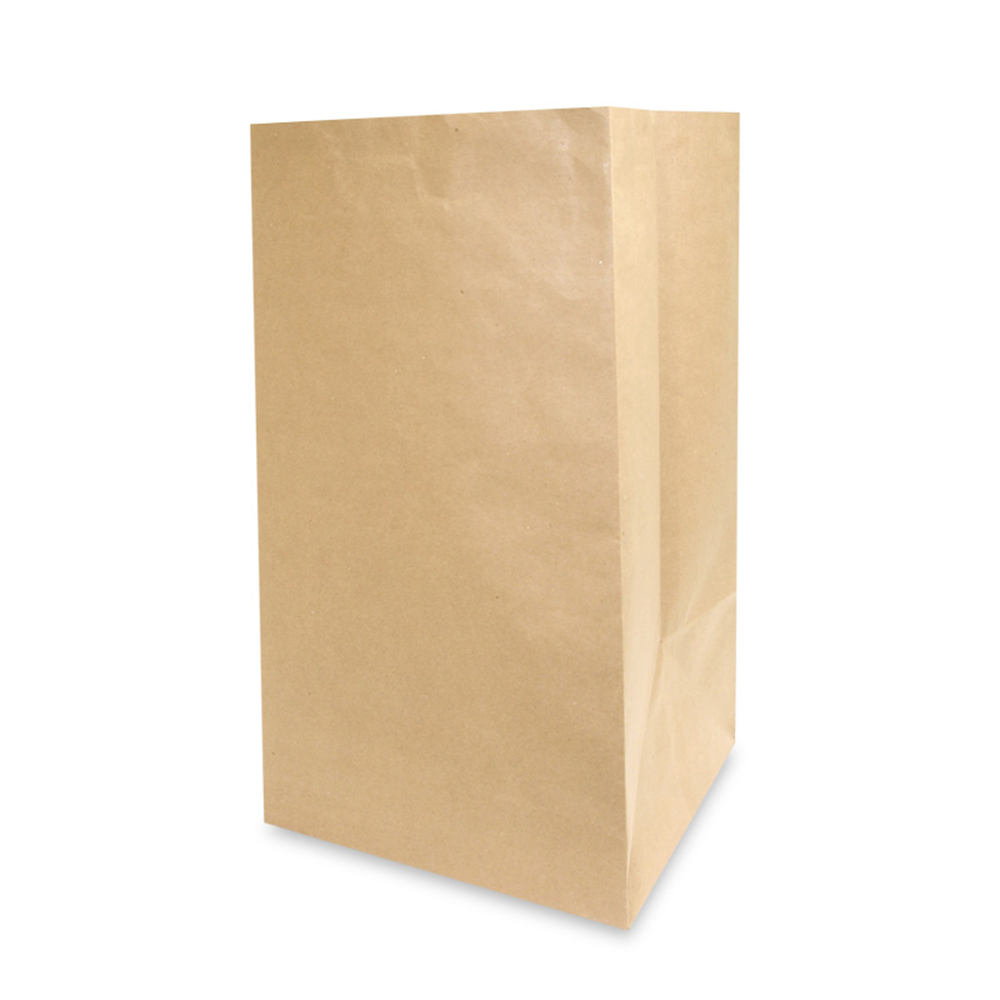 Bolsa de papel kraft Delivery grande sin asa 26 x 46.5 x 23 con 240 piezas
