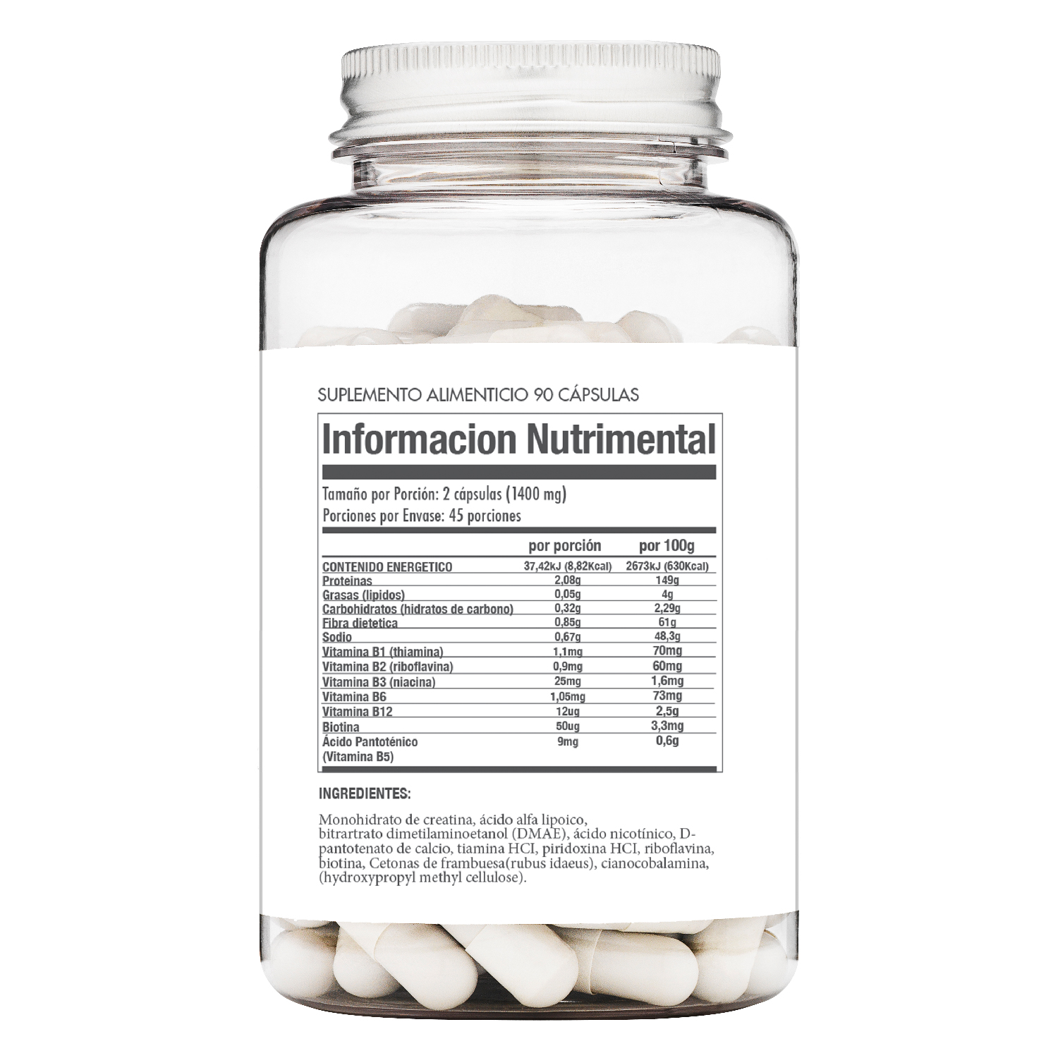 Protein World Cápsulas Toner Frasco con 90 cápsulas