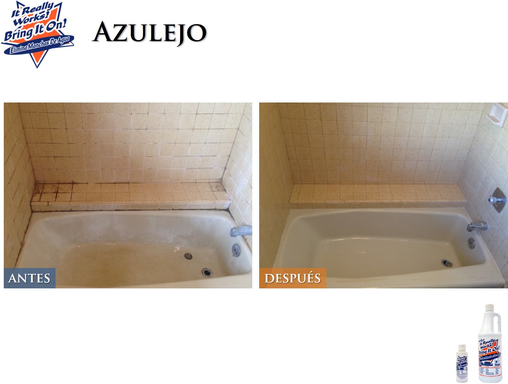 BRING IT ON CLEANER - Quita Gotas Limpia Vidrio Cromo Azulejo Aluminio Acero Sarro Óxido y Más 118ml (180 grs)