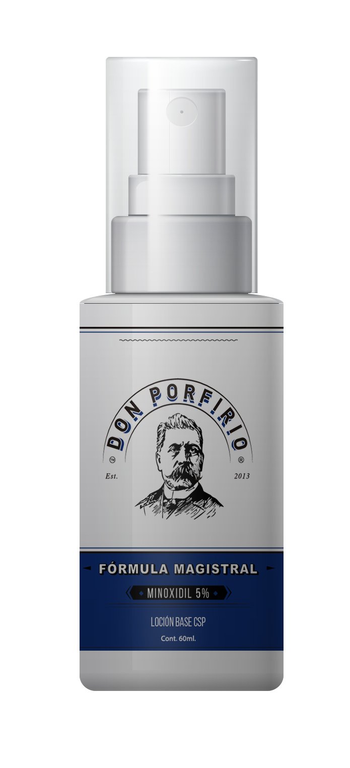 Loción Crecimiento Don Porfirio Barba Bigote 5% Minoxidil 60 ML