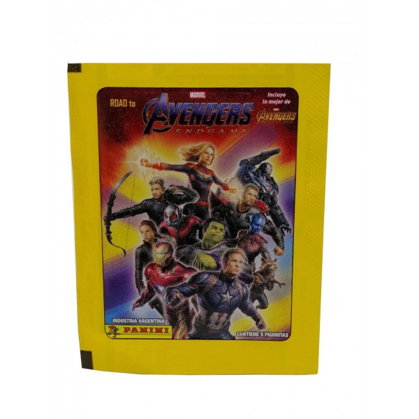 50 Sobres de Avengers End Game oficial de Panini