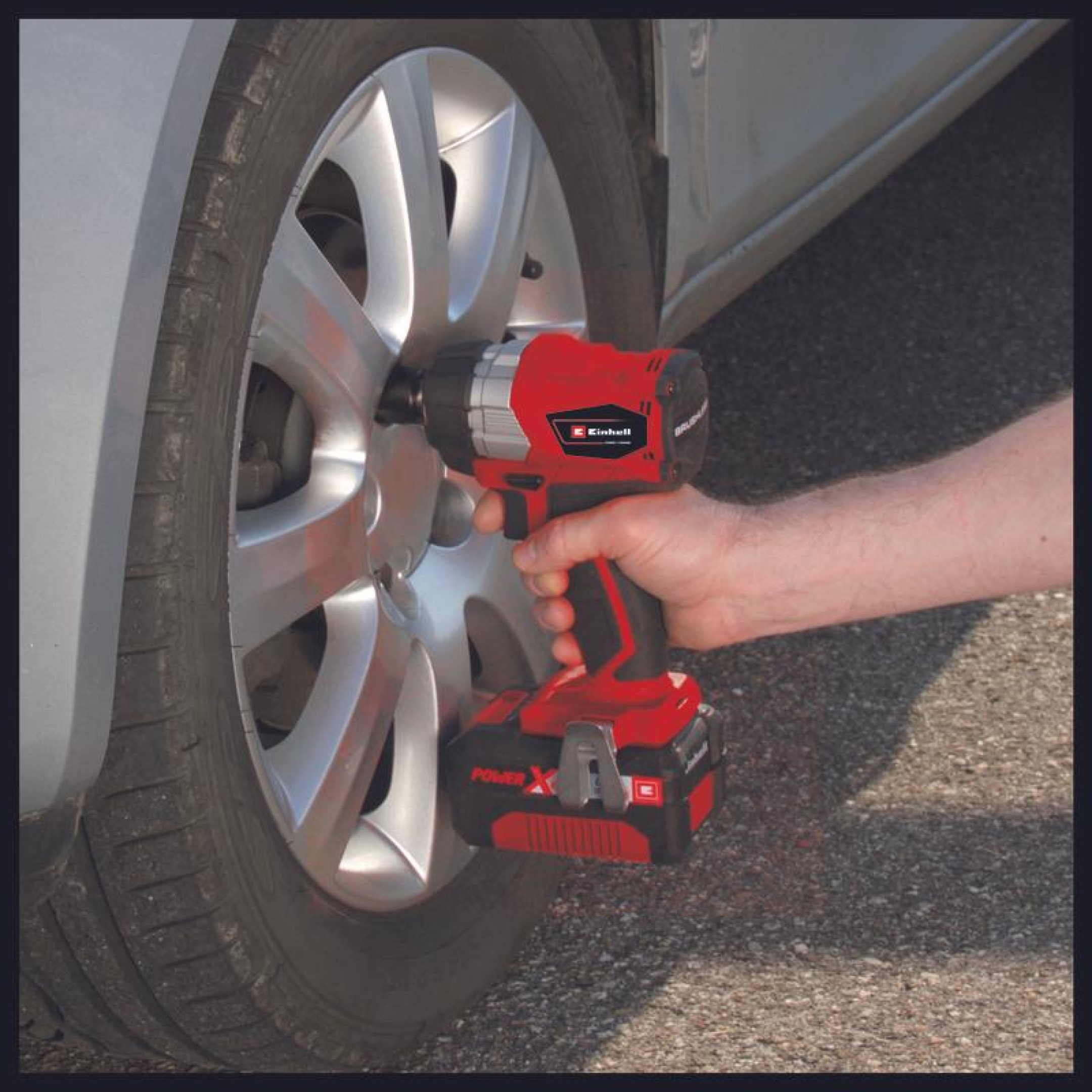 Llave de Impacto Inalámbrica Einhell 18 V Brushless TE-CW 18 Li BL Solo 