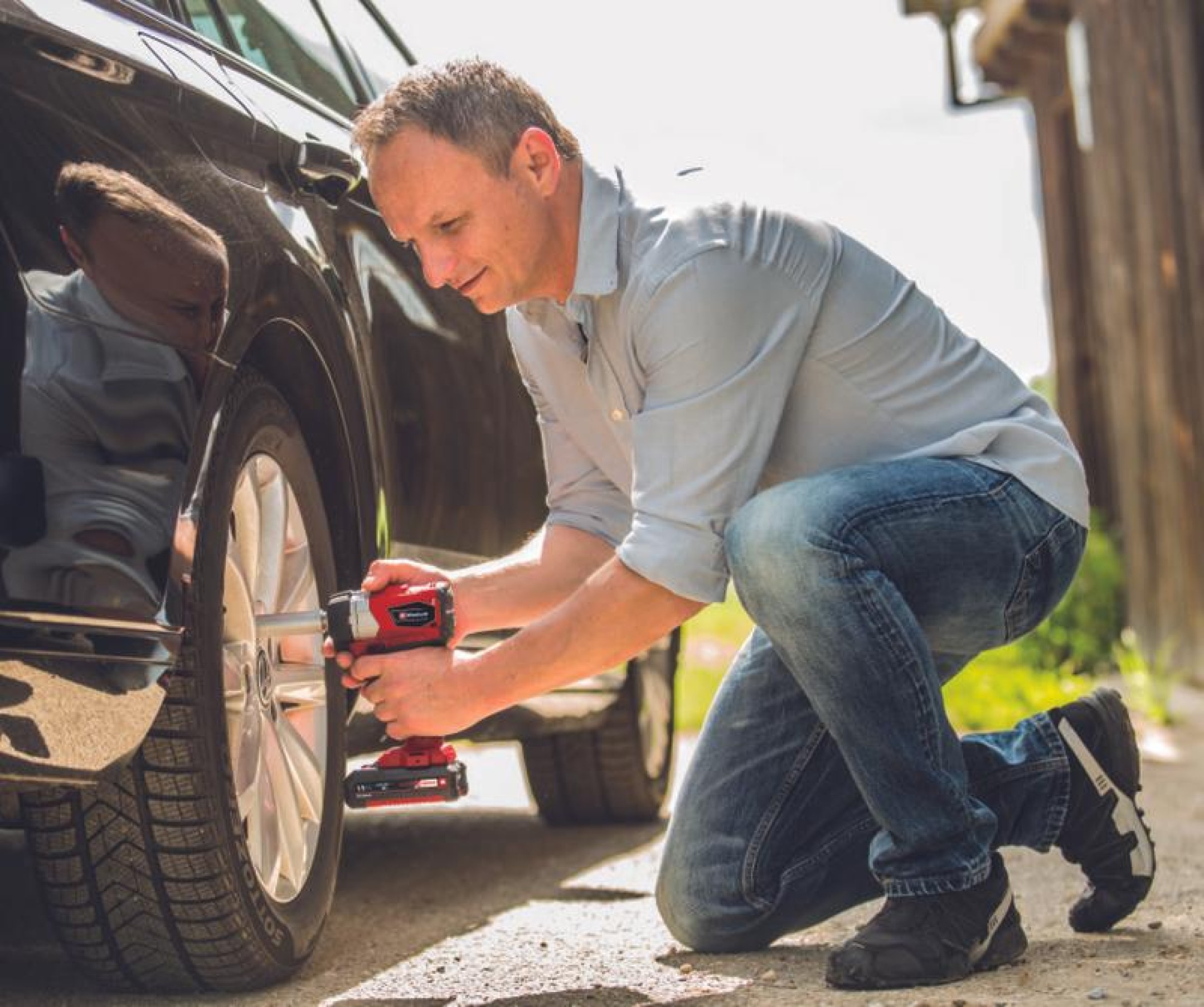 Llave de Impacto Inalámbrica Einhell 18 V Brushless TE-CW 18 Li BL Solo 