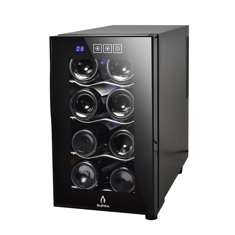 Enfriador de vinos SUPRA CAVA8-B para 8 botellas con temperatura ajustable