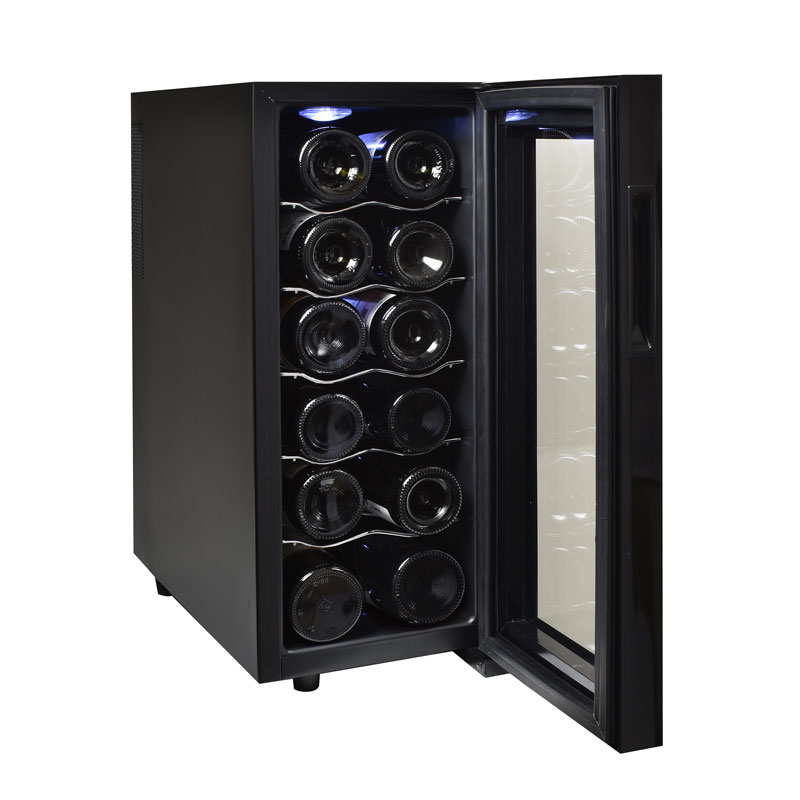 Enfriador de vinos SUPRA CAVA12-B para 12 botellas con temperatura ajustable