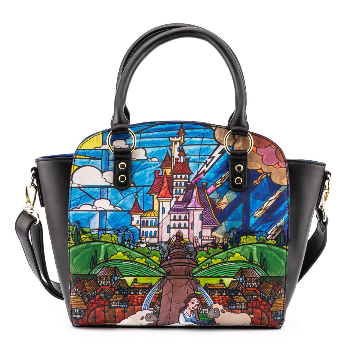 Bella & Bestia Loungefly Crossbody Castillo de Bella Bolso Cruzado Disney