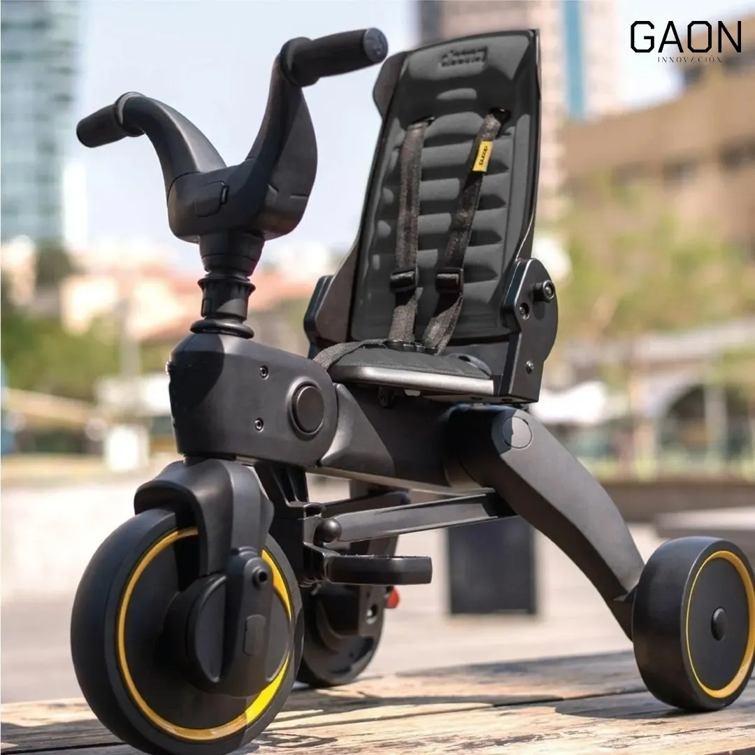 Triciclo Tipo Carreola Plegable Portatil Reclinable 4 En 1