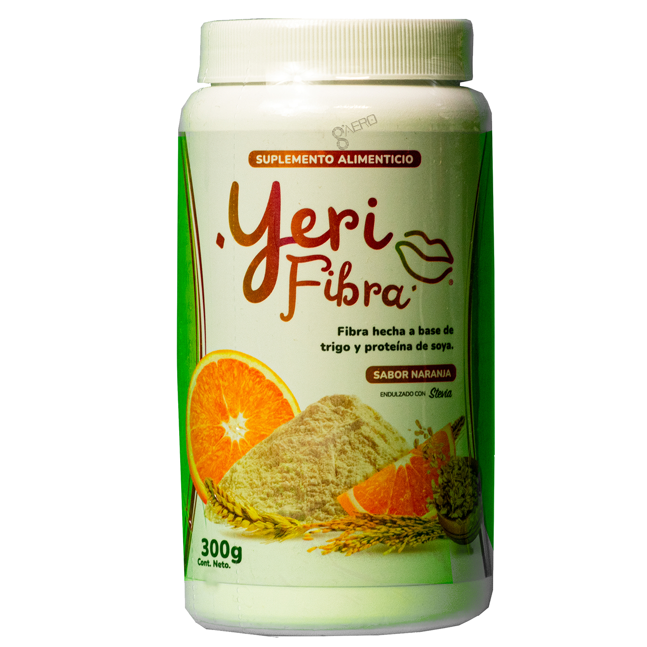 Yeri Fibra En Polvo Sabor Naranja 300 Grs Original