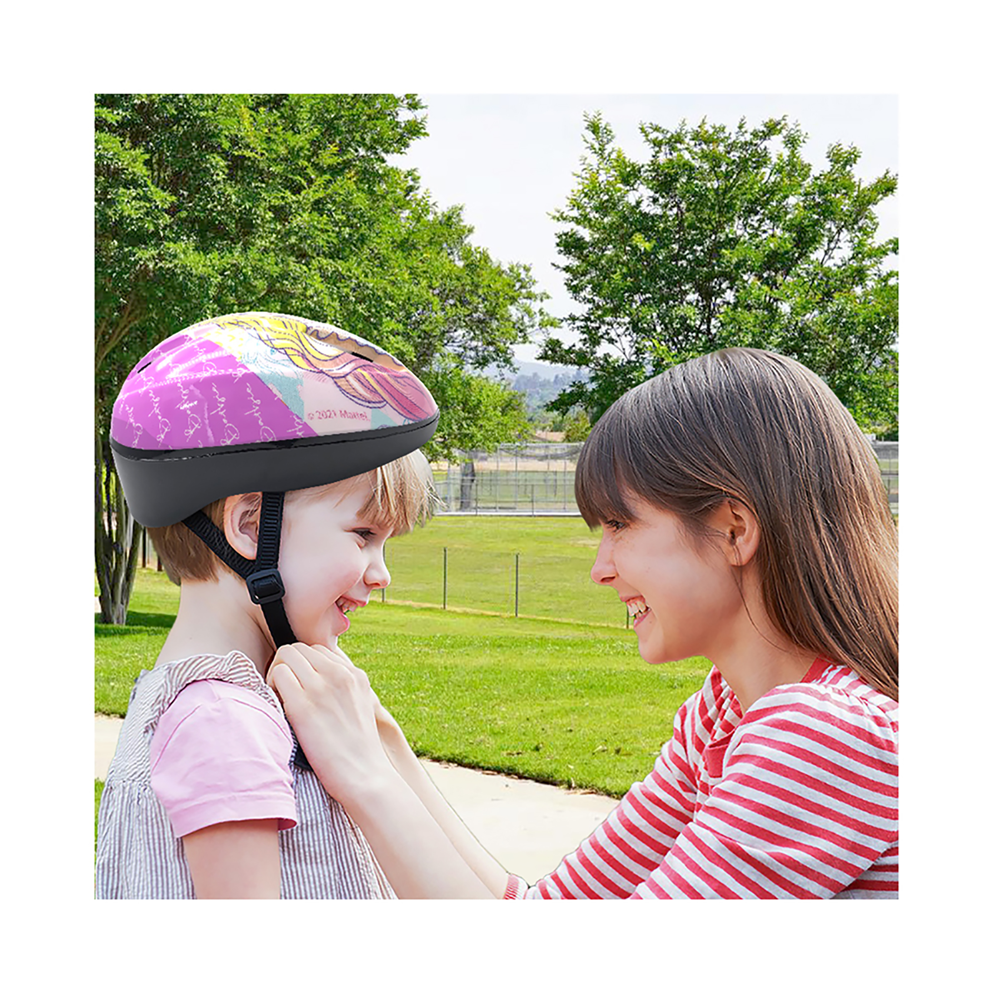 Kit casco coderas y rodilleras Apache Barbie