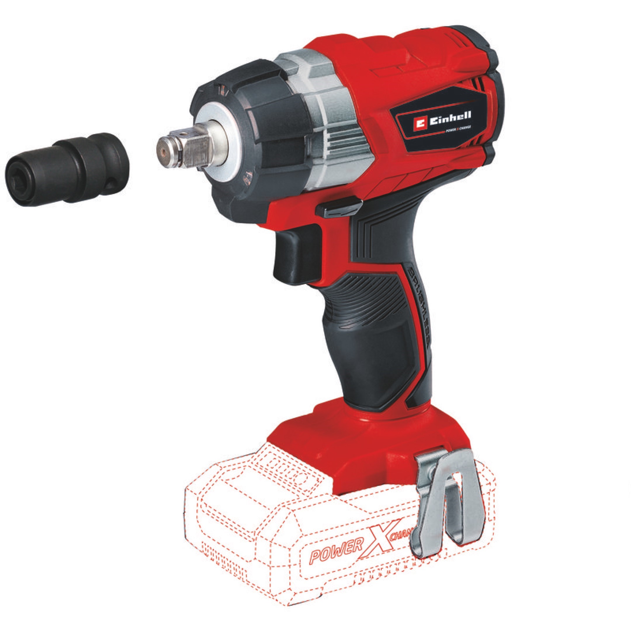 Llave de Impacto Inalámbrica Einhell 18 V Brushless TE-CW 18 Li BL Solo 