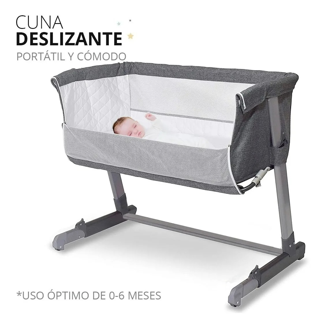 Cuna De Bebe Para Cama Bebe Con Corral Y Ruedas Colecho