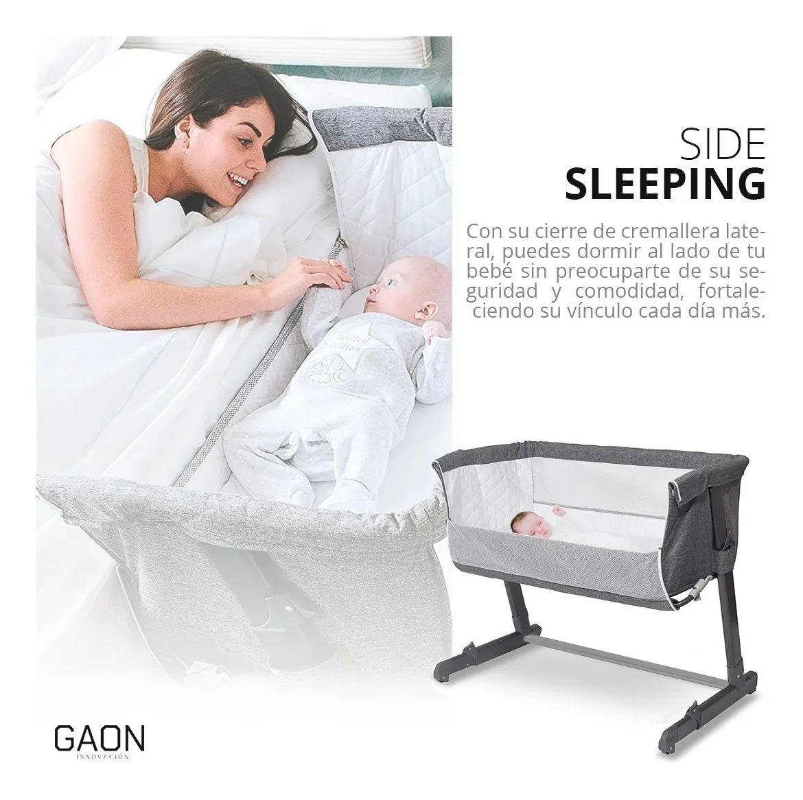 Cuna De Bebe Para Cama Bebe Con Corral Y Ruedas Colecho