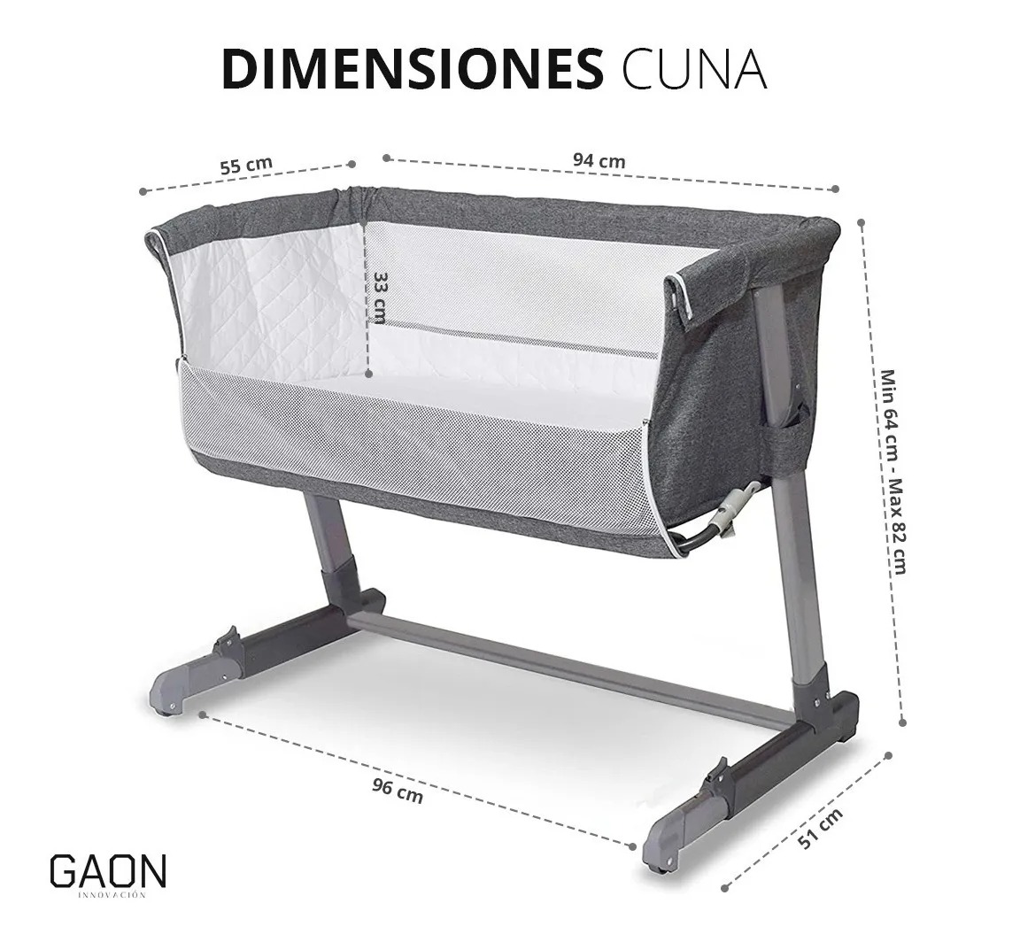 Cuna De Bebe Para Cama Bebe Con Corral Y Ruedas Colecho