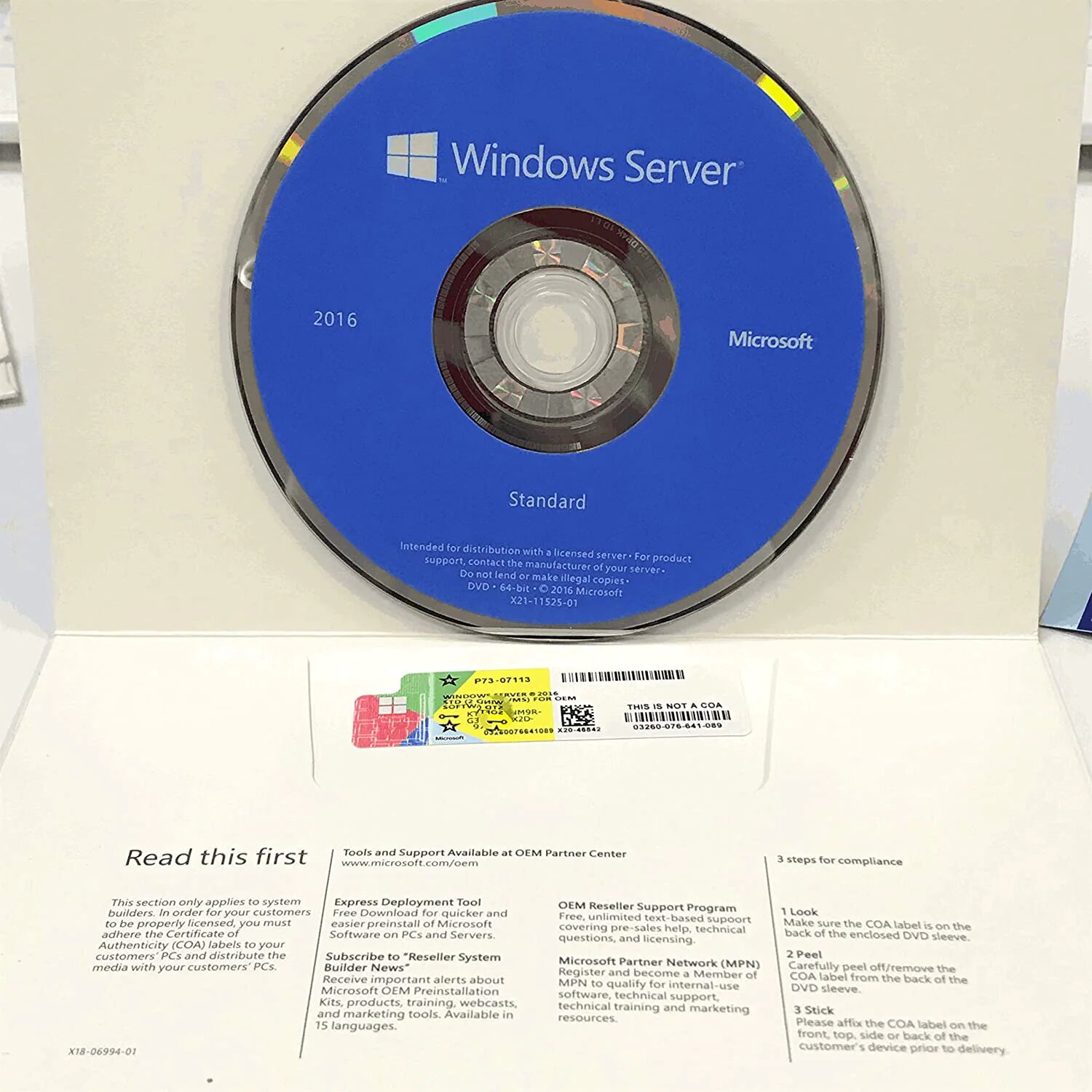Windows Server 2016 Standard 50 UNIDADES