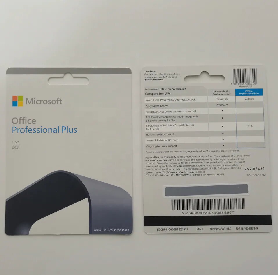 Office Professional Plus 2021 30 CAJAS