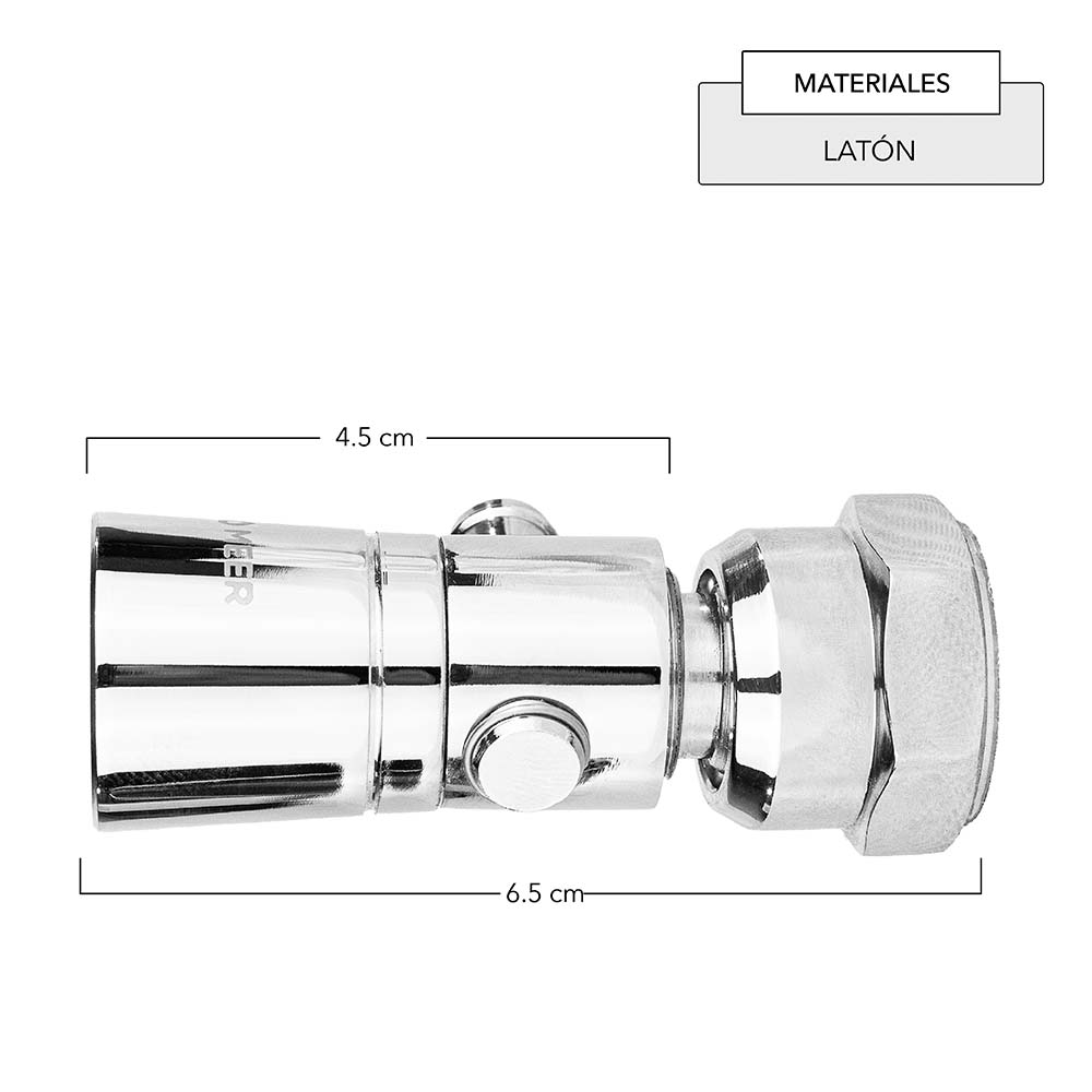 CNX 2 Mini Regaderas Ahorradoras Multi-Posición en Latón (2 Piezas), Para Baja Presión (Económica)
