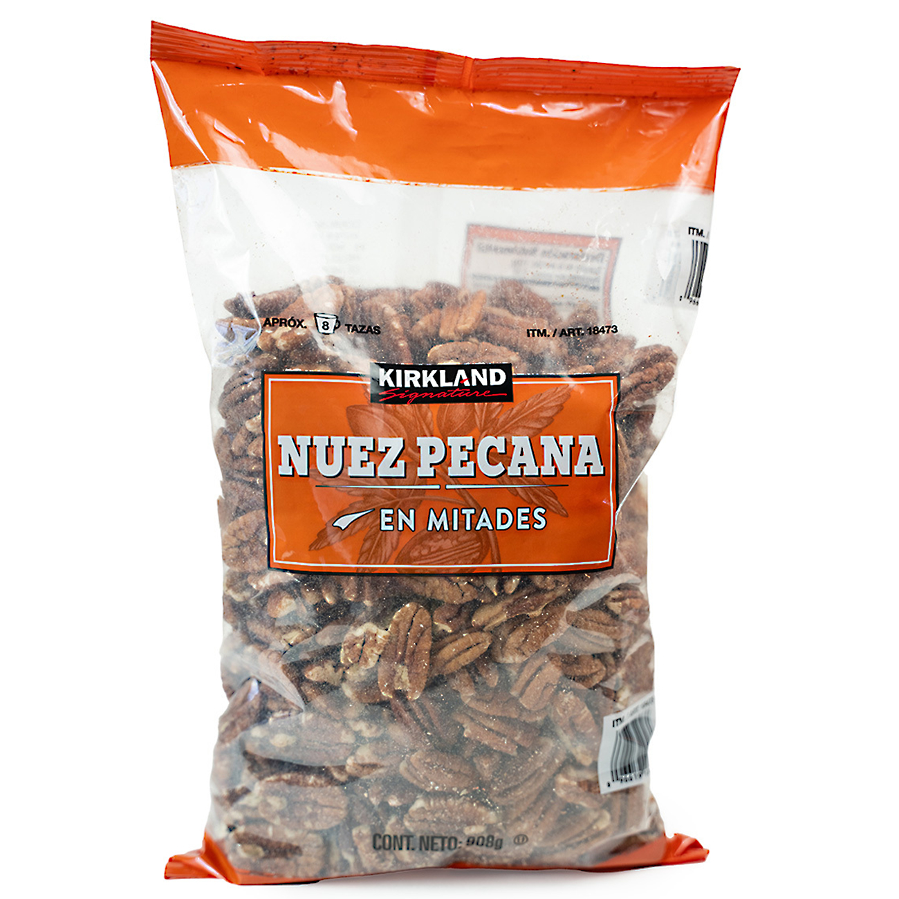 Nueces Naturales Pecanas En Mitades Kirkland Bolsa 908 Grs