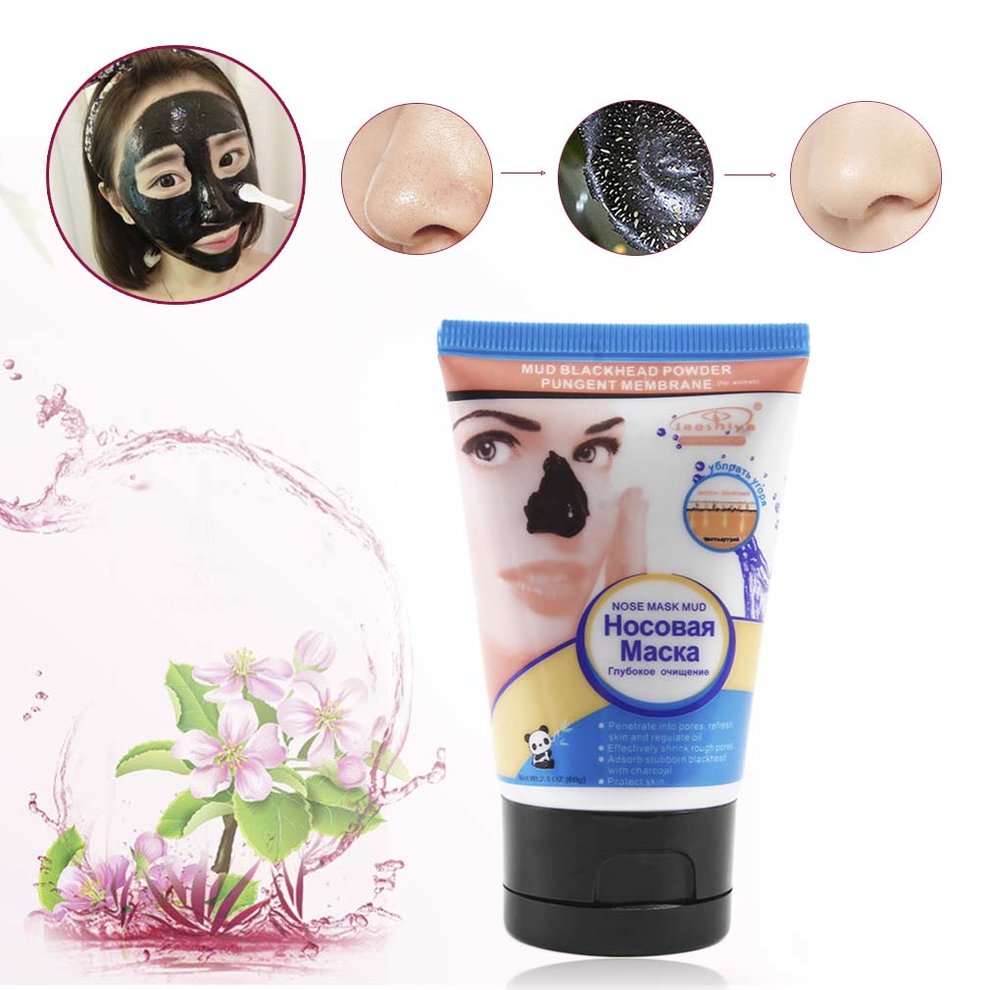 Mascarilla facial Negra de Carbón Activado Para Puntos Negros
