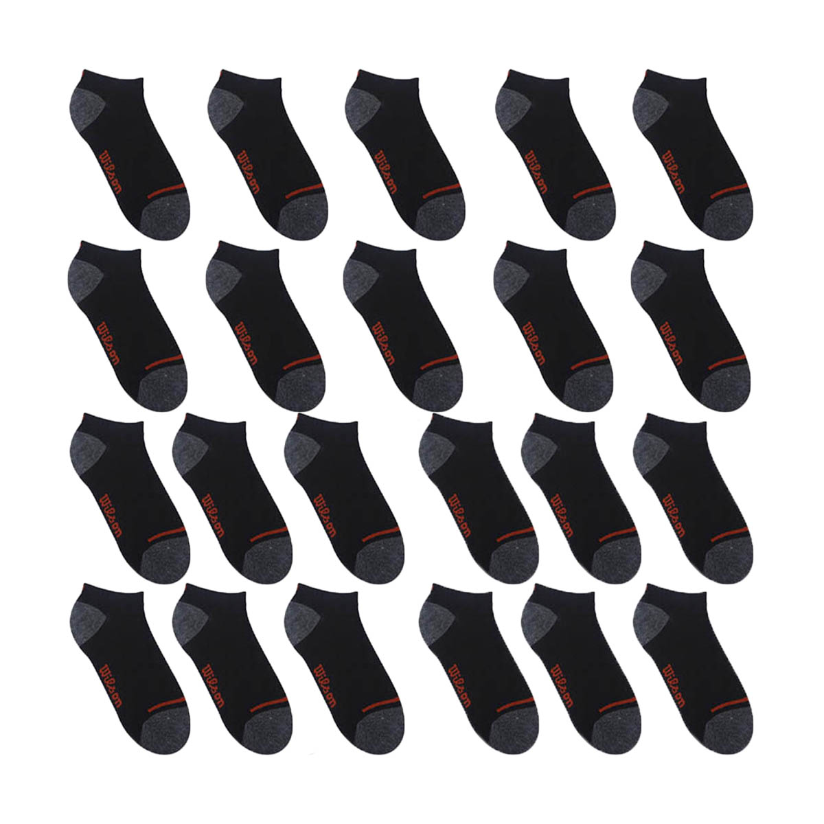 PAQUETE CALCETINES TIN CABALLERO WILSON SIN FELPA 22 PARES NEGRO PUNTA Y TALÓN UNITALLA(25cm-29cm)